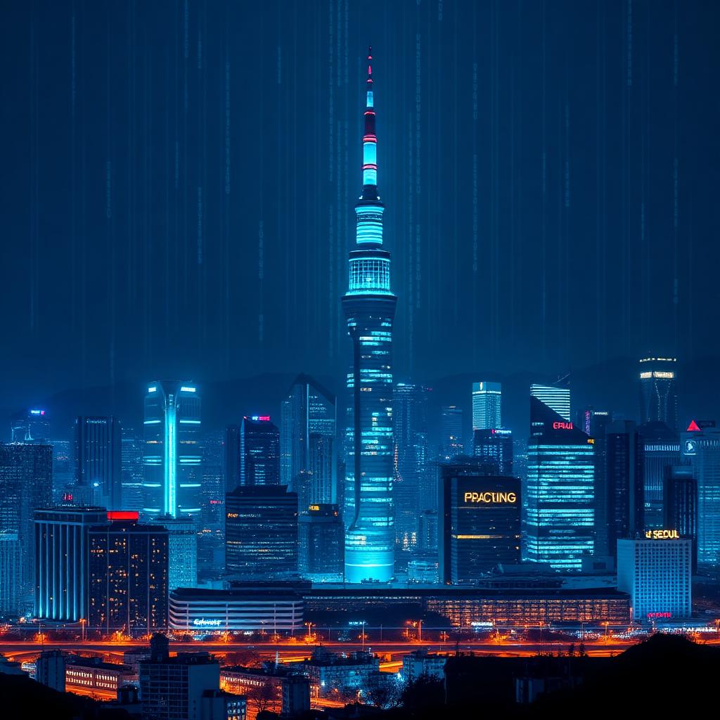 Seoul at night — cross-border settlement hub